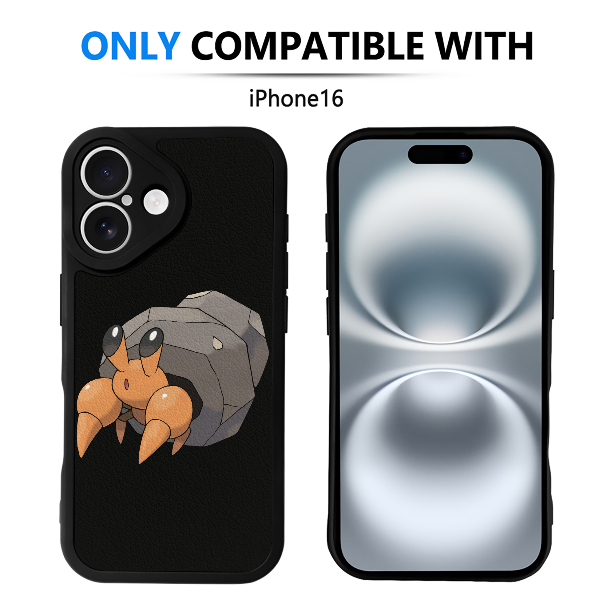 （画像用） ポケットモンスター Pokémon 【iPhone 16シリーズ対応】シリコンスマホケース（レザー調） 材質：シリコン